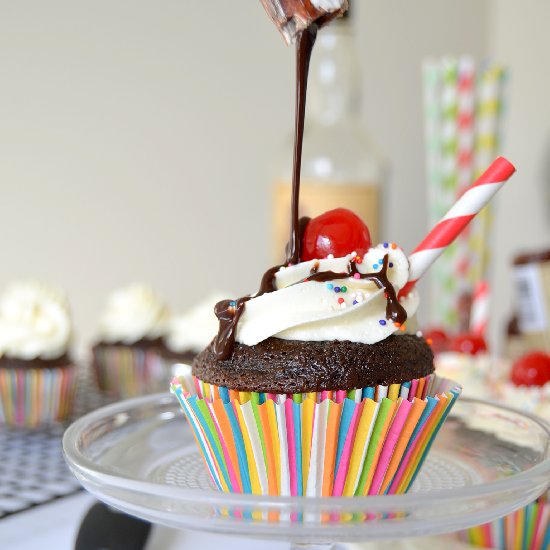 Sailor Sundae Cupcakes