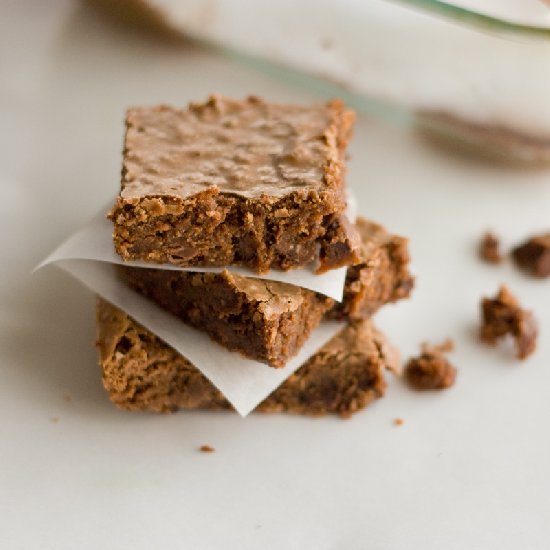 Double Chocolate Rum Brownies