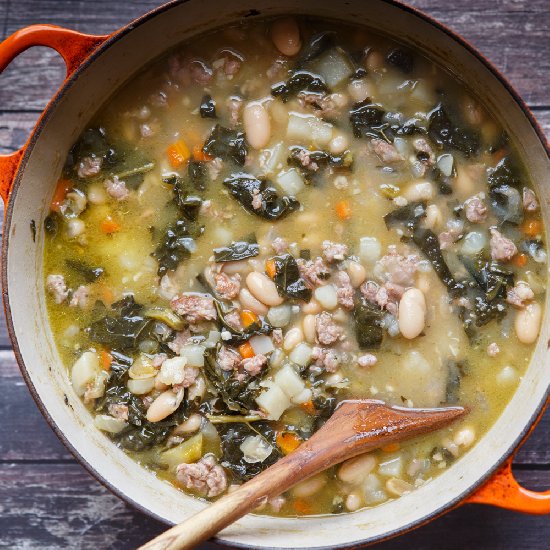 Sausage, White Bean, and Kale Soup