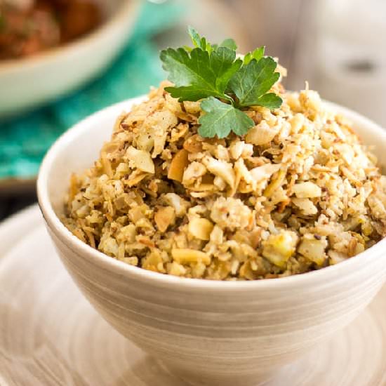 Almond Coconut Cauliflower Rice