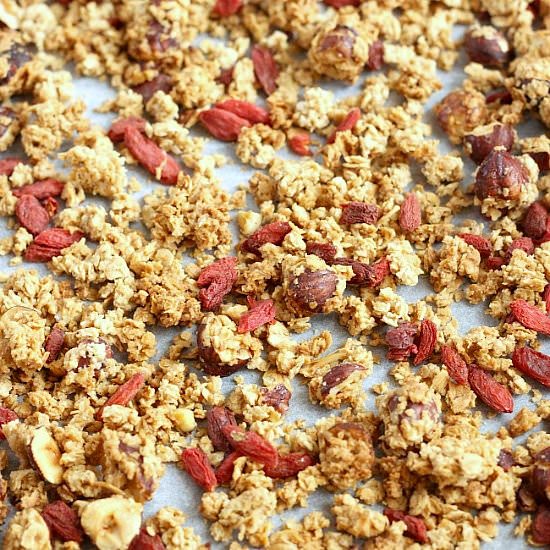 Goji Berry and Hazelnut Granola