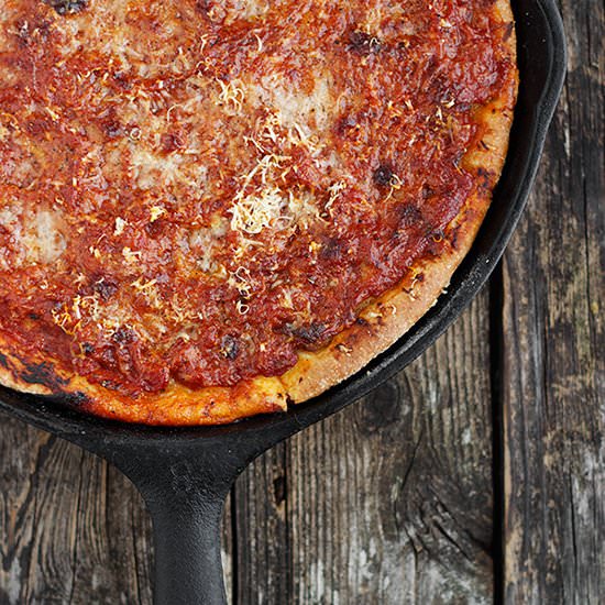 Deep Dish Skillet Pizza