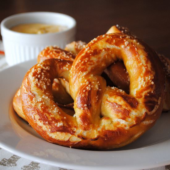 Ballpark Style Soft Pretzels