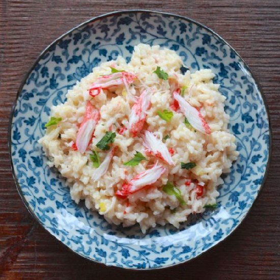 Crab and Leek Risotto