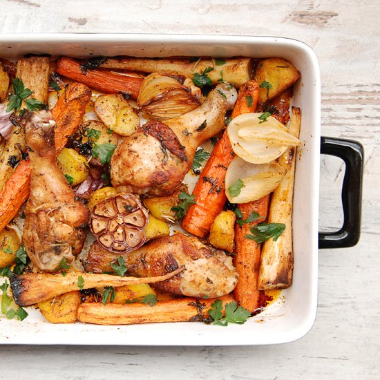 Drumsticks Roasted with Vegetables