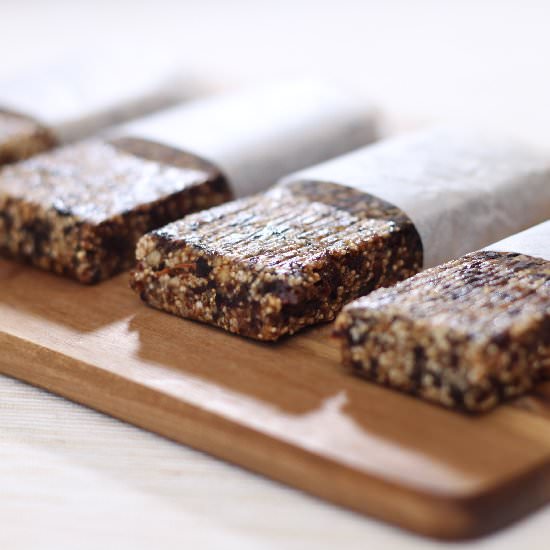 Plum and Walnut Amaranth Bars