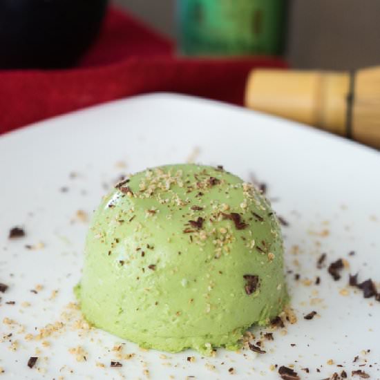 Coconut Matcha Flan