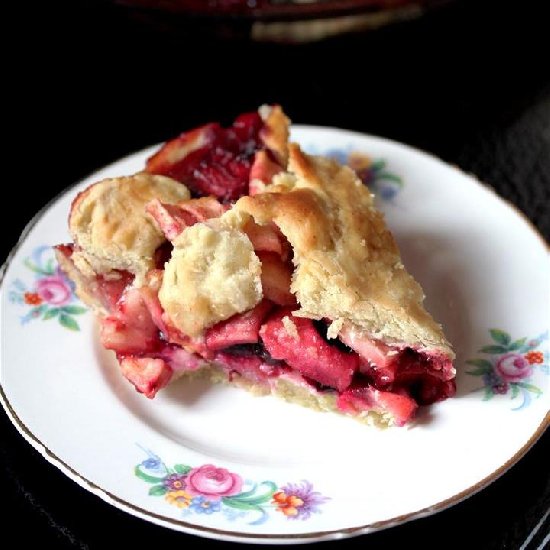 Appleberry Pie with Olive Oil Crust