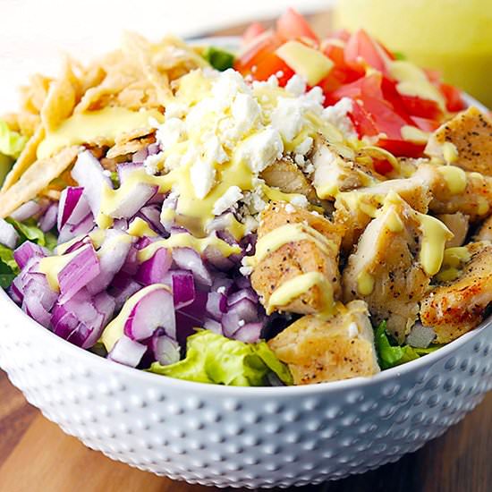 Honey Mustard Chicken Chopped Salad