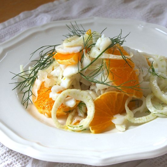 Poached Cod, Fennel, & Citrus Salad