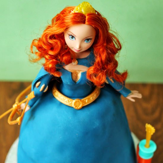 How to Make a Merida Doll Cake