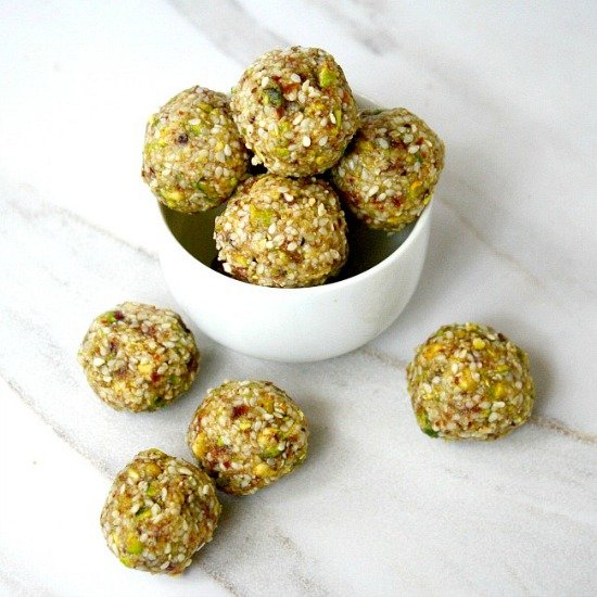 Pistachio Sesame Seed Balls