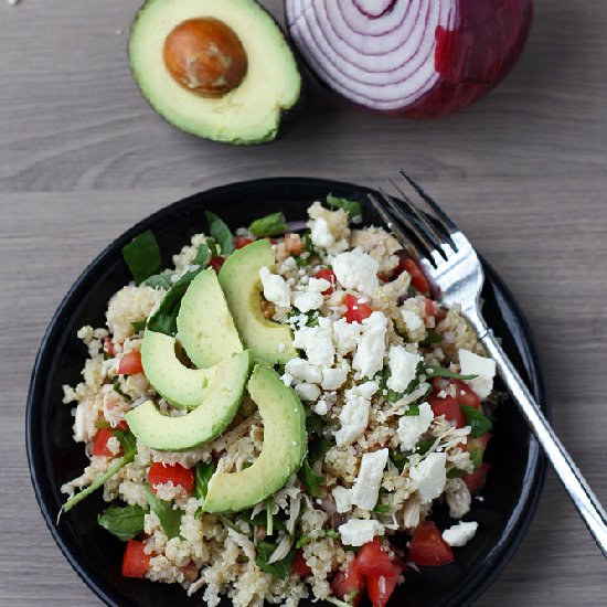 Greek Quinoa Salad with Chicken