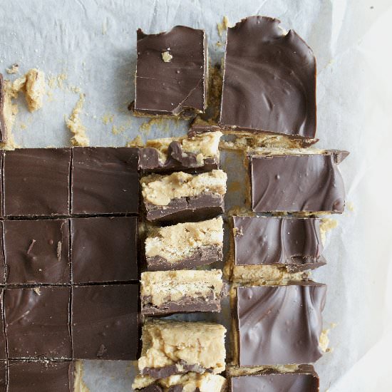 No Bake Chocolate Peanut Butter Bar