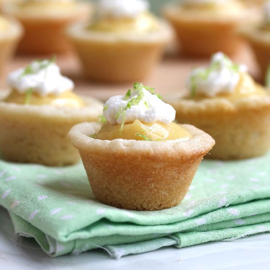 Key Lime Pie Cookie Cups