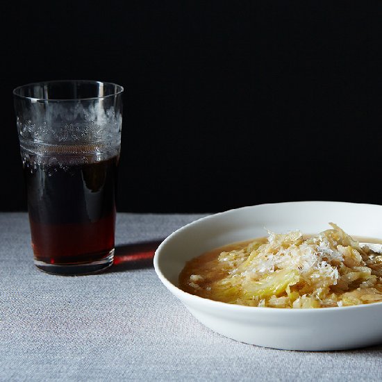 Marcella Hazan’s Rice &Cabbage Soup