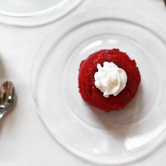 Red Velvet Mug Cakes