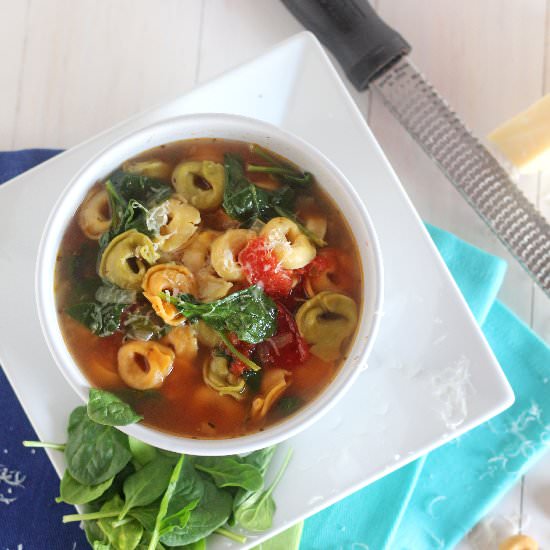 Spinach Tortellini Soup