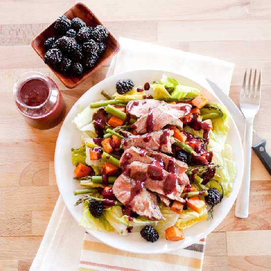 Spring Blackberry Steak Salad