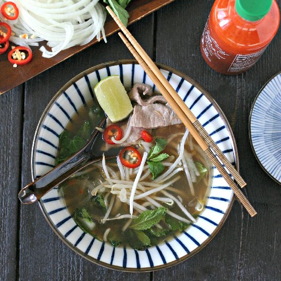 Quick Beef Pho with Greens (Paleo)