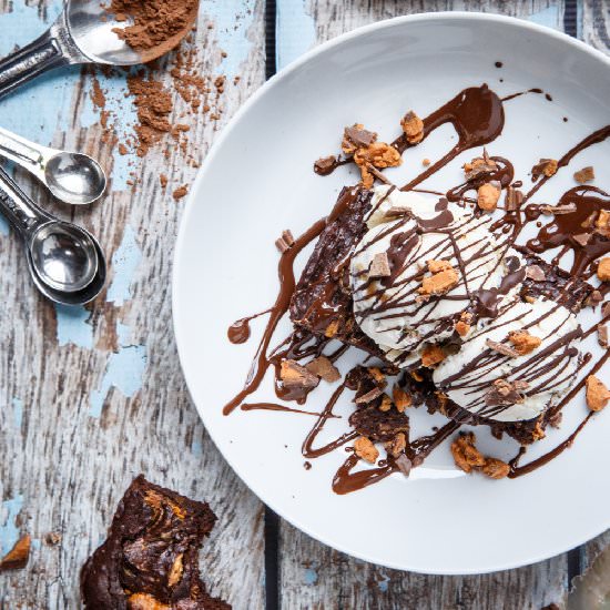 Gluten Free Avocado Brownie Sundaes