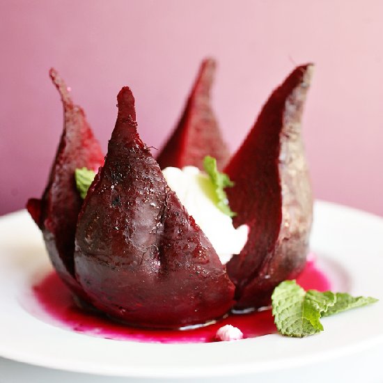 Roast Beets with Ricotta and Mint