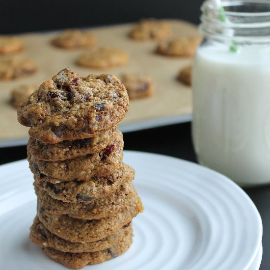 Cranberry Almond Choc Chip Cookies