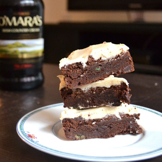 Brownies with Irish Cream Frosting