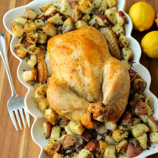 Roast Chicken With Potatoes