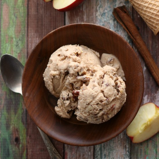 Apple Butter Rummy Pecan Ice Cream