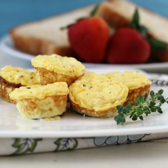 Mini Jalapeno and Cheese Egg Bites