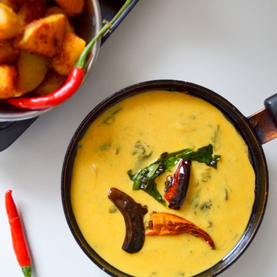 Onion and Methi Kadhi