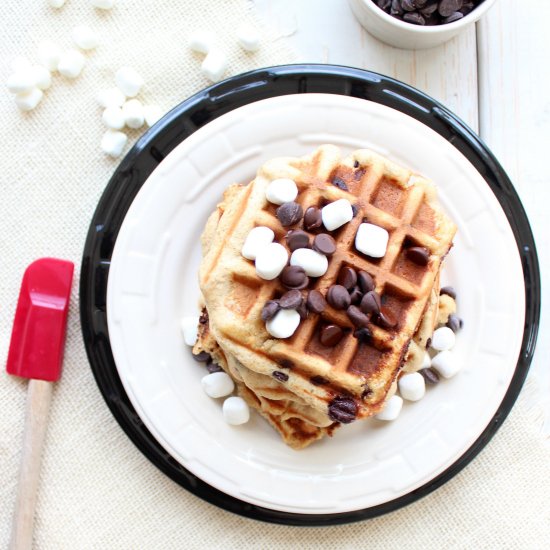 Gluten Free S’Mores Waffles