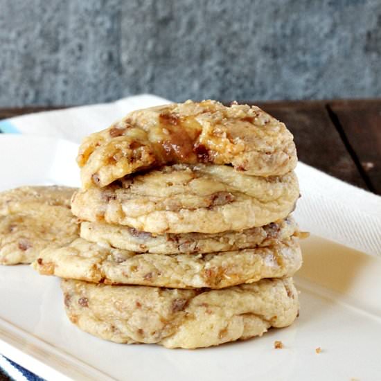 Small Batch Soft Toffee Cookies