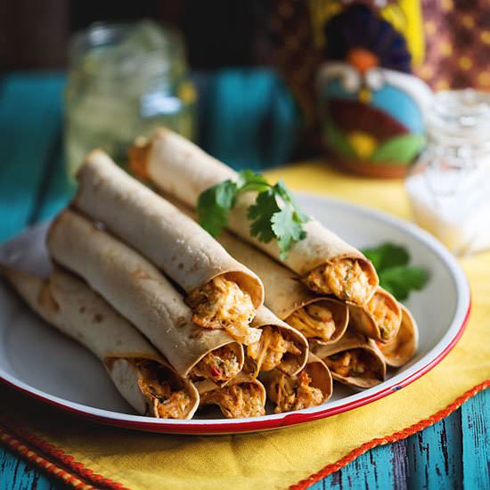 Baked Chicken & Cheese Taquitos