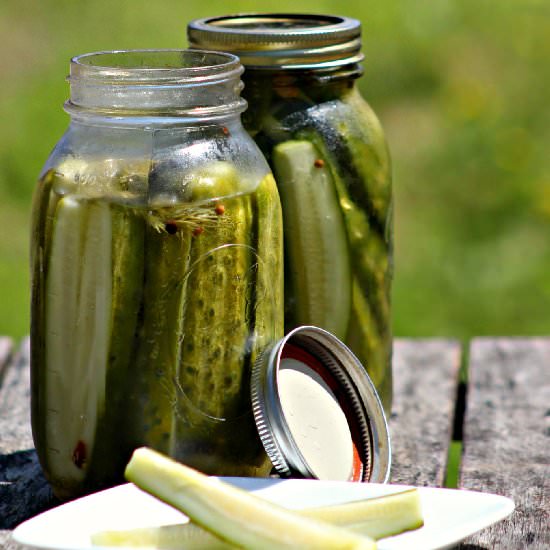 Easy Refrigerator Pickles