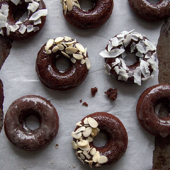 Chocolate Coconut Vegan Donuts