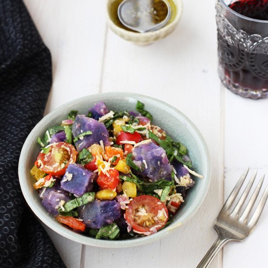 Italian Purple Potato Salad