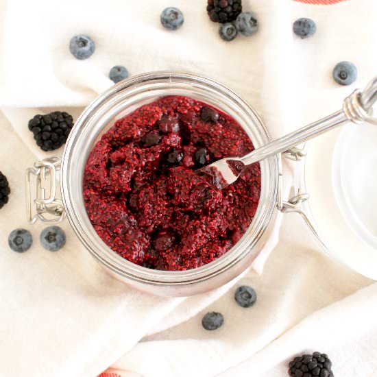 Quick Berry Chia Jam