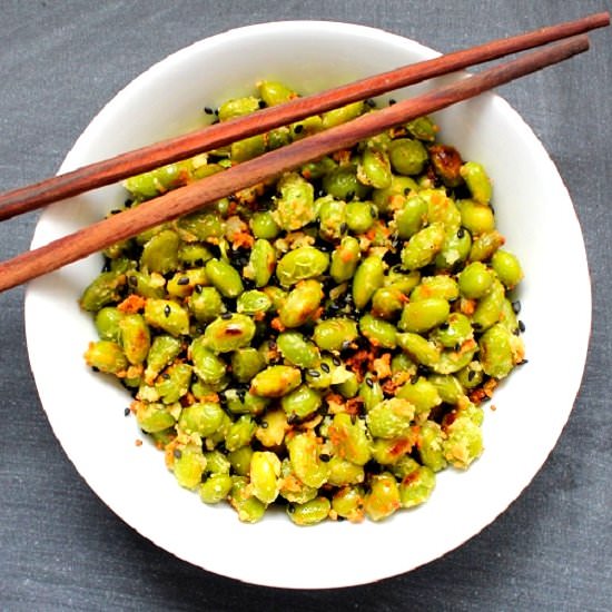 Garlic Parmesan Edamame