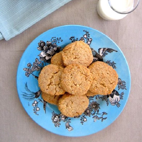 Crunchy Coconut Oatmeal Cookies