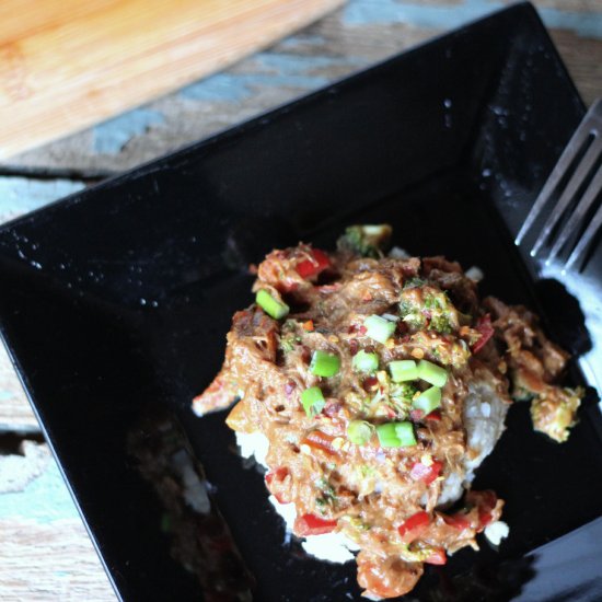 Crock-pot Thai Peanut Chicken