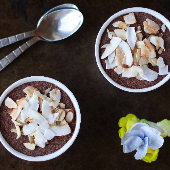 Chocolate Coconut Chia Seed Mousse