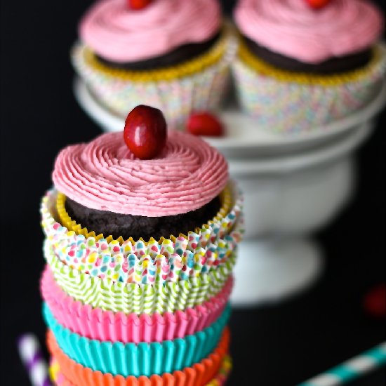 Double Chocolate Cupcakes