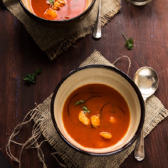 Roasted Red Pepper and Garlic Soup