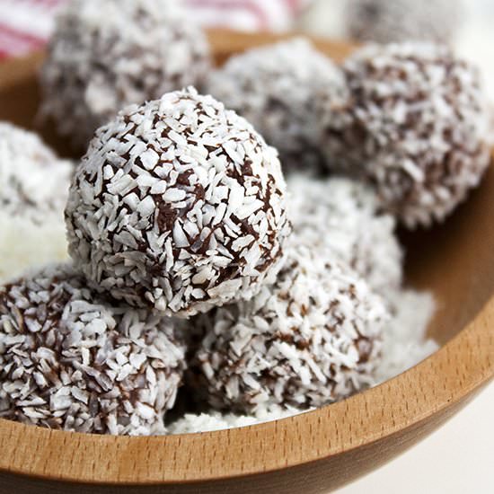 Coconut Chocolate Energy Truffles