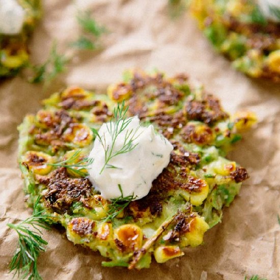 Asparagus Corn Cakes