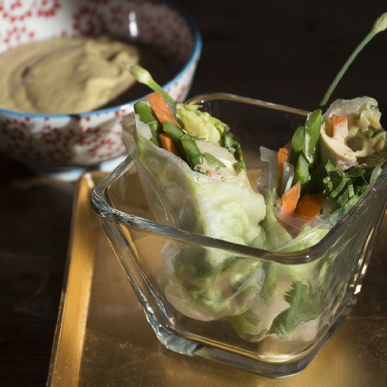 Asparagus and Tofu Spring Rolls