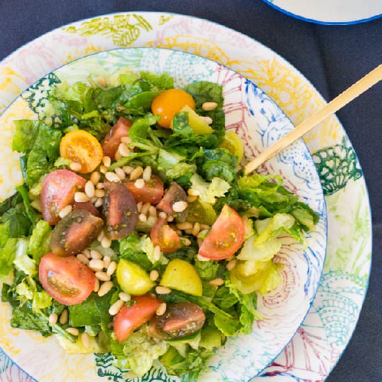 Tomato, Basil & Pine Nut Salad