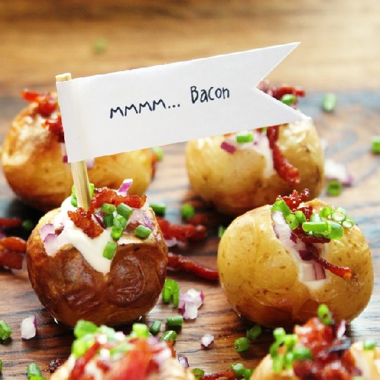 Baked Potatoes with Bacon!